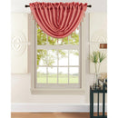 2 of 2:Leah Jacquard Textured Window Panel and Valance Treatments, Coral 