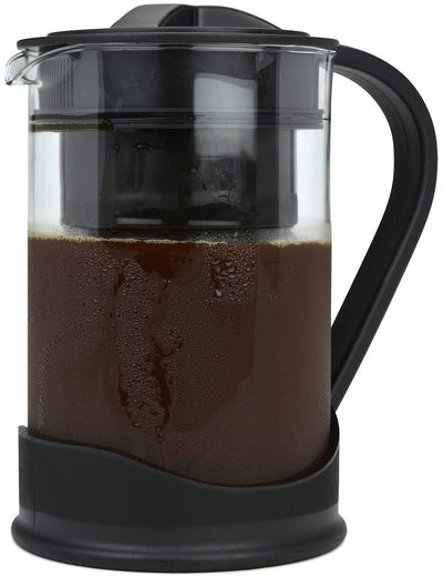 1 of 7:Spigo Cold Brew Coffee Maker with Borosilicate Glass Pitcher, Black, 1 Liter, 8x5 Inches 