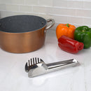 3 of 5:Home Basics Pinzas de acero inoxidable, plateadas 