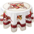 11 of 15:Fruttela Decorative Tablecloth with Macrame Lace Trimming 