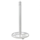 9 of 9:Home Basics Iris Collection Cast Iron Paper Towel Holder, White 