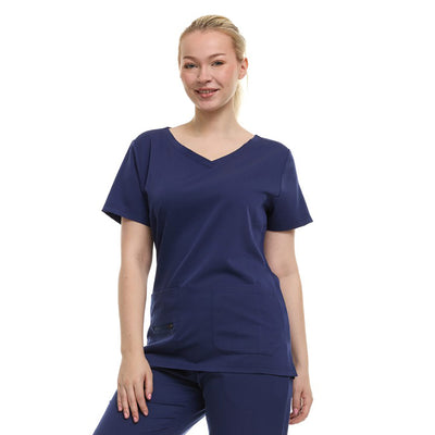 25 of 36:Ellen Tracy 4-Way Stretch V-Neck Scrub Top 