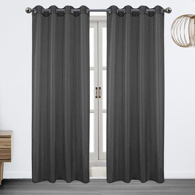 2 of 17:Brook Metallic Lurex Sheer Grommet Window Panel, 54x90 Inches 