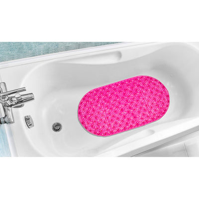 6 of 7:Popular Bath Bubble Vinyl Oblong Tub Mat, 15.5x27 Inches 
