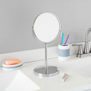 2 of 3:Miroir double face Home Basics en acier chromé, argenté 
