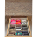 4 of 4:Organizador de cajones con 9 compartimentos Simplify en yute sintético 