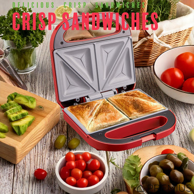 15 of 18:Machine à sandwich double tranche antiadhésive en céramique PREMIUS, moule de 8,25 x 4,75 pouces 