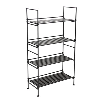 1 of 4:Estante independiente de 4 niveles Neu Home en color espresso 