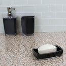 4 of 4:Home Basics Acrylic Plastic Soap Dish, Black 