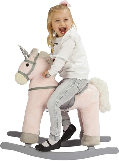 2 of 5:JOON Rocking Horse Unicorn with Stars, Pink 