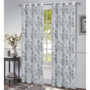 1 of 1:Panneau de fenêtre transparent à œillets Phoebe Classic à imprimé floral, 54 x 84 pouces 