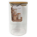 2 of 4:PREMIUS Airtight Round Borosilicate Glass Canister with Bamboo Lid 