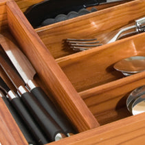 3 of 4:Cubiertos de Madera de Pino Home Basics 