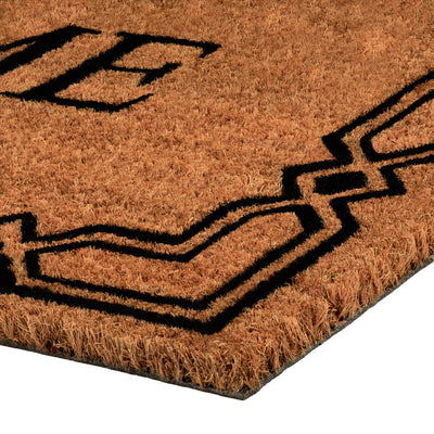 3 of 6:Achim Home Printed Coir Doormat, Brown-Black, 18x30 Inches 