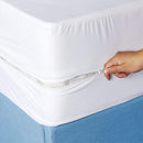 13 of 24:Microfiber Hypoallergenic Waterproof Mattress Cover Protector Encasement, 16 Inches Deep 