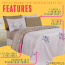 12 of 12:PREMIUS Premium Goldie 4 & 6 Piece Microfiber Printed Wrinkle-Free Sheet Set 