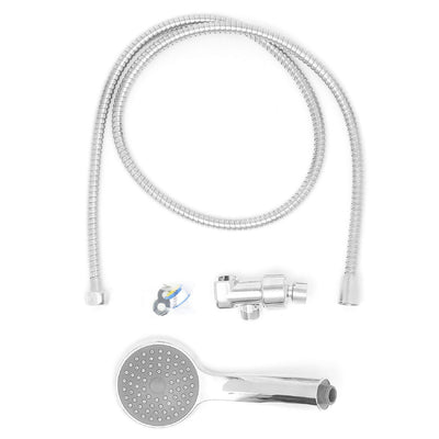 4 of 4:Home Basics Single Function Shower Head Massager, Chrome 