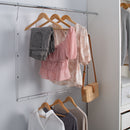 2 of 4:Neu Home 2 Tier Adjustable Closet Rod 