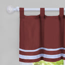 2 of 2:Cenefa de cortina para ventana Dakota - 58x14 - Borgoña 