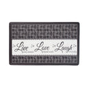 1 of 6:Achim Live Love Laugh Decorative Anti-Fatigue Mat, Charcoal, 18x30 Inches 