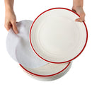 3 of 3:Simplify Holiday Dinner Plate Dinnerware Storage Box with 12 Felt Dividers 