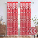5 of 6:Dana Embroidered Rod Pocket Window Curtain Panel with Attached Valance, 54x84 Inches 