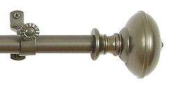2 of 3:Buono II Othello Adjustable Window Curtain Rod, Pewter 