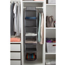 3 of 4:Organiseur de placard Simplify à 6 étagères en gris chiné 