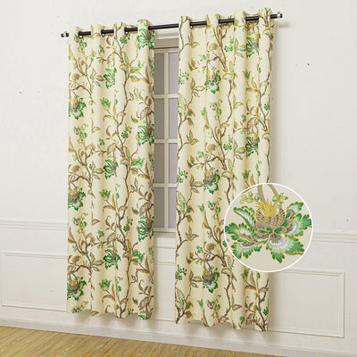 4 of 8:Melania Floral Room Darkening Window Panel, 54x84 Inches 
