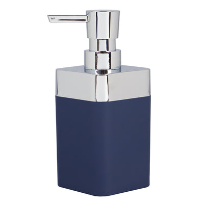 1 of 4:Home Basics Skylar 10 oz. ABS Plastic Soap/Lotion Dispenser, Navy 