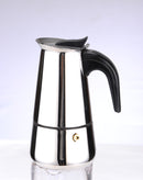 4 of 7:Home Basics2 Cup Demitasse Shot Stainless Steel Stovetop Espresso Maker, Silver 