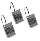 8 of 9:Sinatra Complete Bath Ensemble Decor Set, Silver, All Sold Separately 