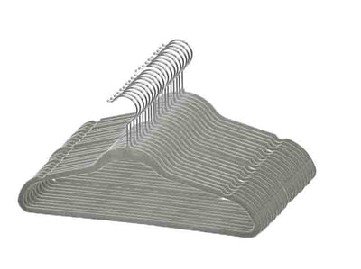 1 of 5:Home Basics  Flocked Velvet Suit Hanger, (Pack of 25), Grey 