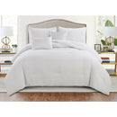 2 of 4:Dawn 5 Piece Metallic Dotted Lines Textured Design Comforter Set 