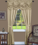 1 of 1:Panache 5 Piece Window Curtain Set - 55x63 - Tan 