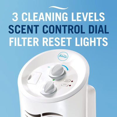 9 of 10:Febreze HEPA-Type, Small Room Mini Tower Air Purifier, White 