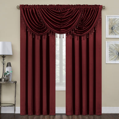 23 of 25:Regency Crushed Satin Rod Pocket Window Panel and Valance Treatments, All Sold Separately 