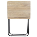 3 of 5:Home Basics Multi-Purpose Foldable Table, Rustic 