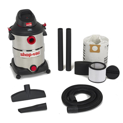 2 of 7:Shop-Vac 5.5 Peak HP Stainless Steel Wet Dry Vacuum, 12 Gallons 