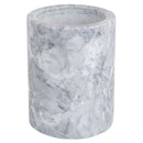 2 of 5:Home Basics Heavy Duty Large Capacity Compact Marble Utensil Holder, White 