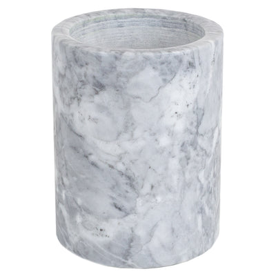 2 of 5:Home Basics Heavy Duty Large Capacity Compact Marble Utensil Holder, White 