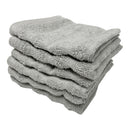 2 of 4:ECO LUXE Ribbed 6-Piece Cotton Washcloth Towel, 12x12 Inches 