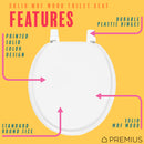 2 of 14:PREMIUS Wood Toilet Seat, Standard Round, 17 Inches 