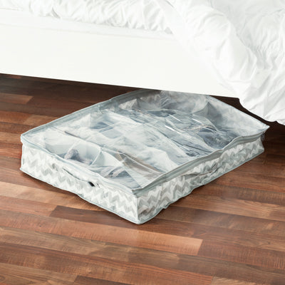 3 of 3:Organiseur de lit Home Basics à 12 paires de chevrons 