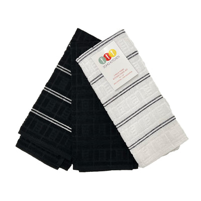 1 of 2:Popular Home 3-Piece Soho Terry Kitchen Towel Set, 18x26 Inches 
