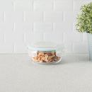 3 of 8:Home Basics 13 oz. Round Borosilicate Glass Food Storage Container 