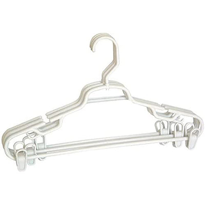1 of 1:Cintres pivotants Merrick avec pinces, lot de 3, blanc 