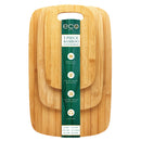 1 of 1:PREMIUS Juego de tablas de cortar de bambú de 3 piezas, 10x6, 12.5x8 y 16x10 pulgadas 