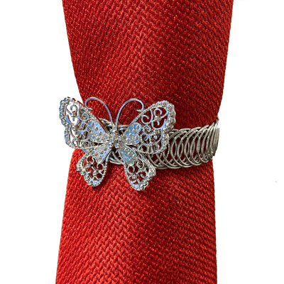 1 of 2:Butterfly Decorative One Piece Window Curtain Tieback, Silver 
