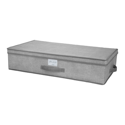 1 of 4:Coffre de rangement sous le lit Simplify en gris chiné 